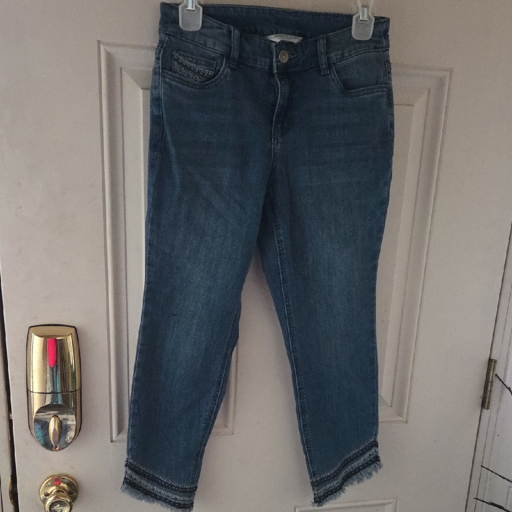 Christopher & Banks Blue Cropped Jeans